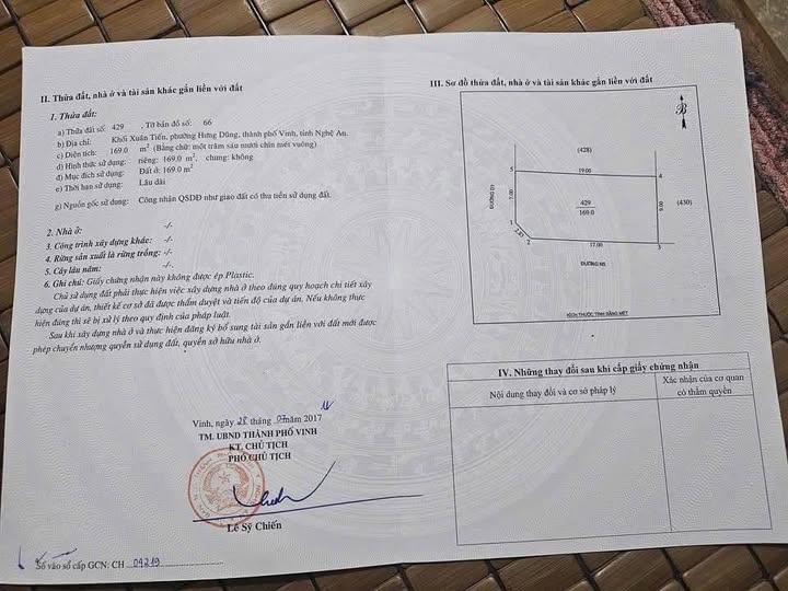 Lô góc 169m2 tại khu đô thị Đồng Dâu, Hưng Dũng, bám đường quy hoạch 15m