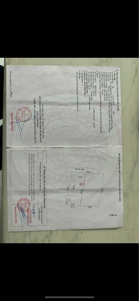 Bán lô đất kiệt đường Cầu Đỏ - Tuý Loan, Cẩm Lệ, diện tích 115m2, giá 1,87 tỷ