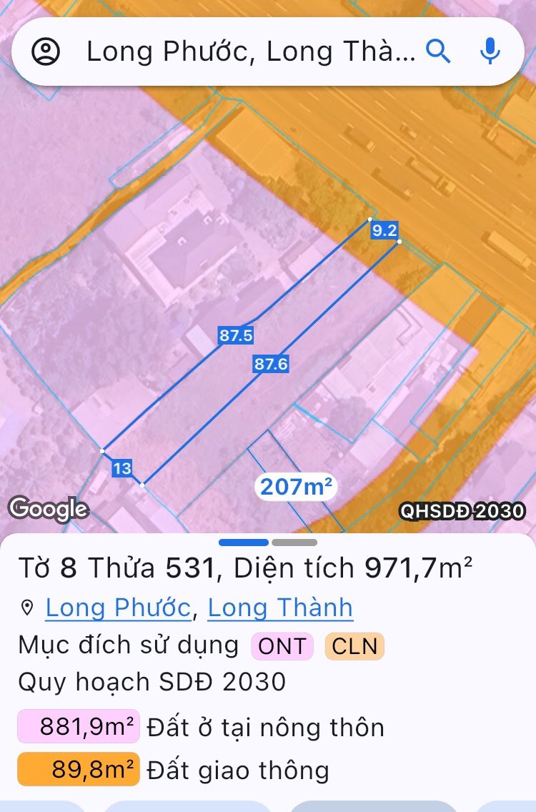 Siêu phẩm đất nền 1600m2 mặt tiền Quốc Lộ 51, sổ riêng thổ cư