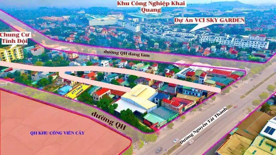 Bán đất vàng 177,7m2 Vĩnh Yên, cơ hội đầu tư sinh lời khủng