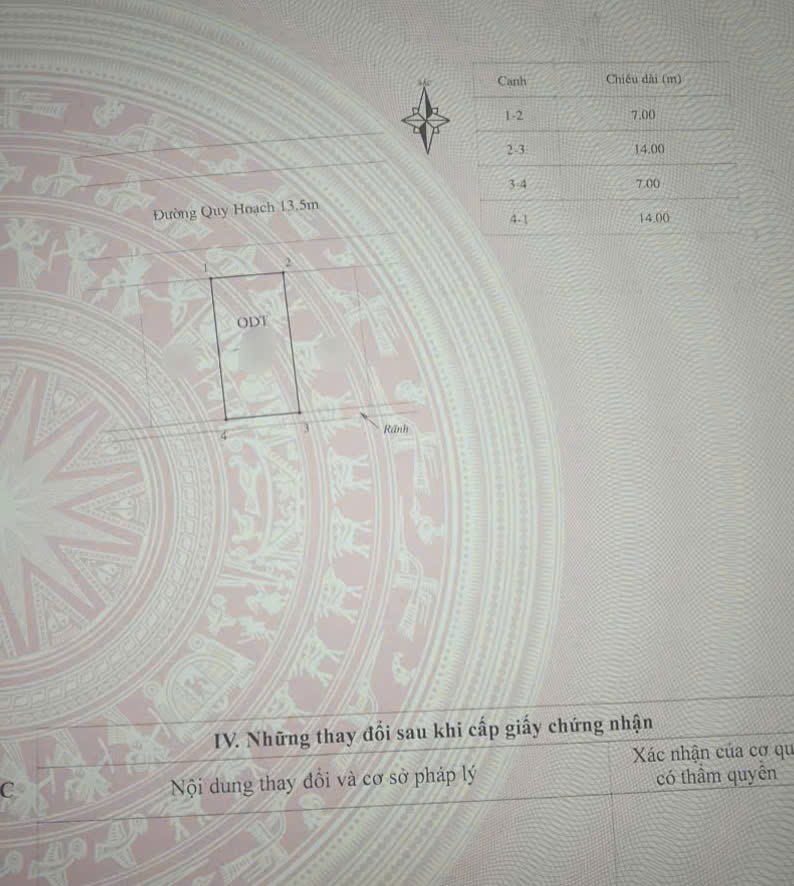 Đất vàng trục chính phố Ngô Kính Thần - Vĩnh Yên, 98m2, mặt tiền 7m, sổ hồng sẵn sàng