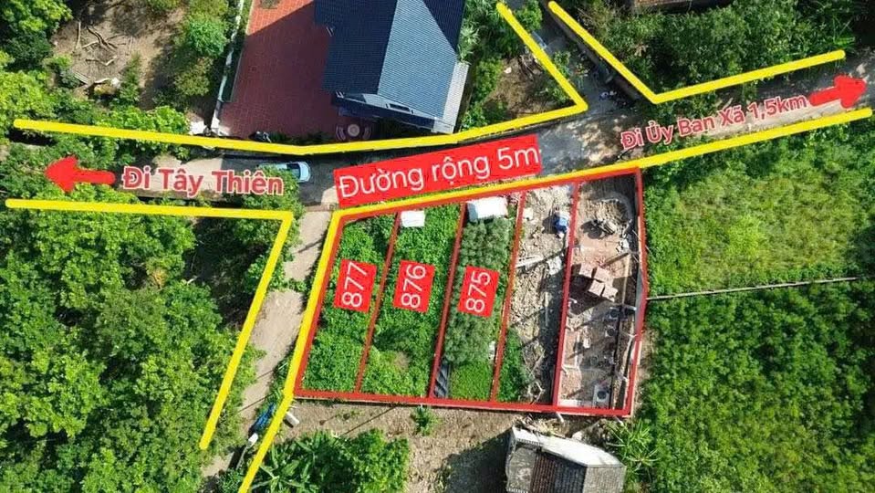 Nơi đây, hai lô đất liền kề tại Đồng Hội, Đại Đình, Tam Đảo đang chờ đón chủ nhân mới