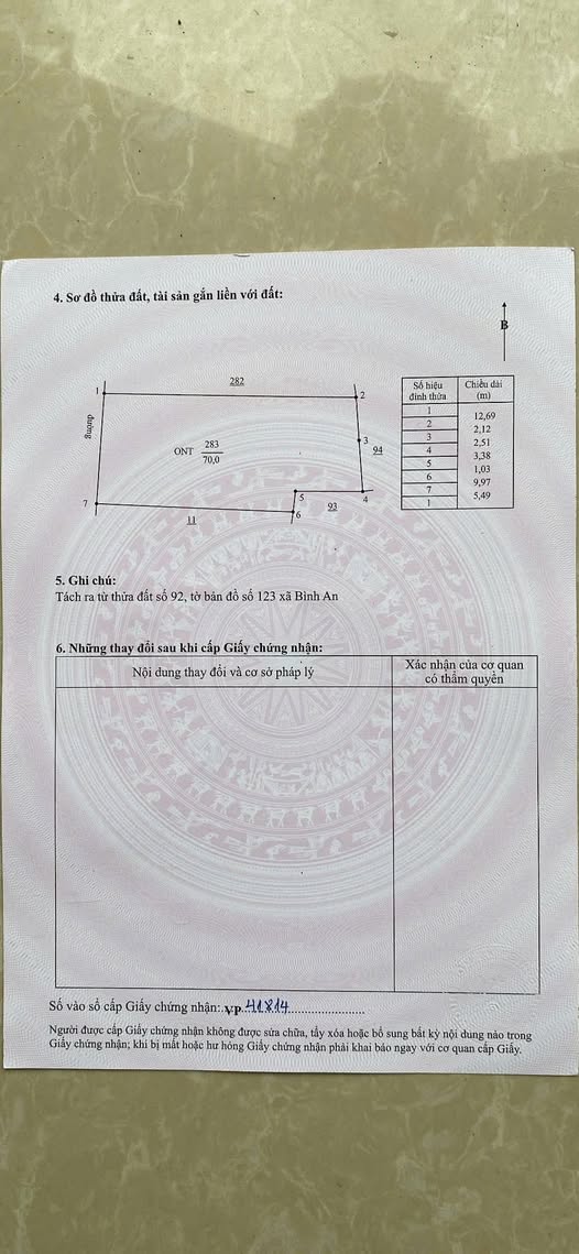 Chính chủ bán gấp đất 70m2 thổ cư, ngõ ô tô 5 chỗ, chỉ 380 triệu