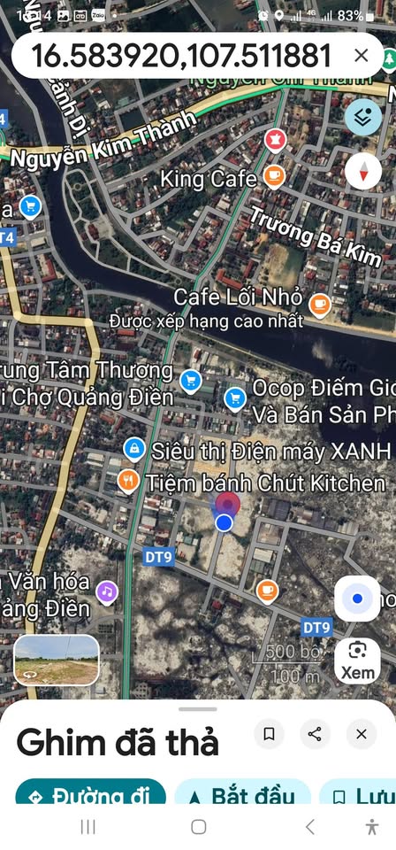 Đất đẹp khu bến xe Sịa, không lo ngập lụt, gần trung tâm thương mại