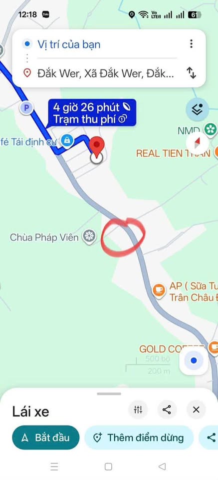 Bán lô đất thổ cư 7m x 40m tại thôn 2 Đắk Woe, Đắk Nông