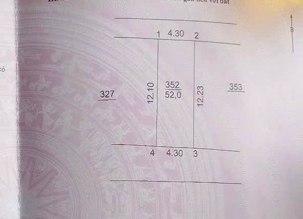 Bán đất 52m2 view hồ Võng Xuyên, Đan Phượng, Hà Nội ô tô tải vào đất