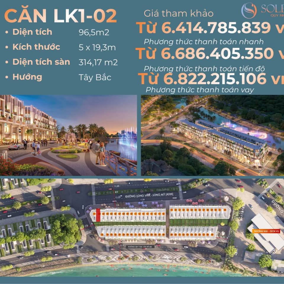 Siêu phẩm shophouse cao cấp Solera Quy Nhơn, vừa để ở, vừa để kinh doanh