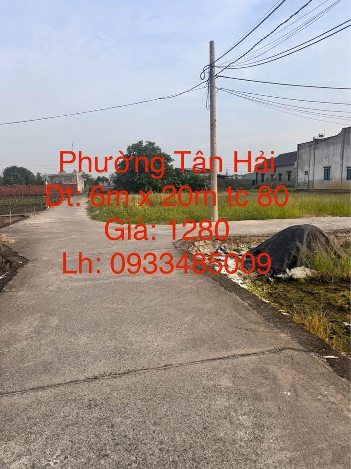 Nơi an cư lạc nghiệp, một lô đất duy nhất tại phường Tân Hải, thị xã Phú Mỹ, tỉnh Bà Rịa