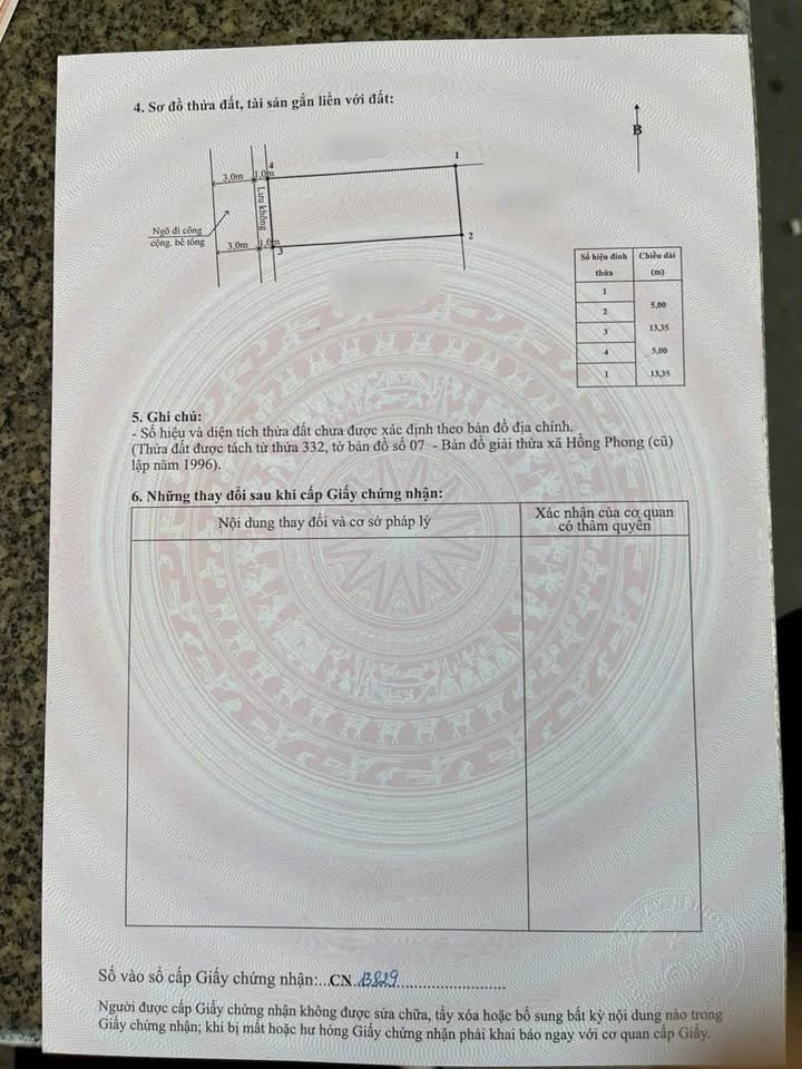 Đất phân lô 66.7m² tại tổ dân phố Hỗ Đông, Hải Phòng, vị trí đắc địa, sổ đỏ chính chủ