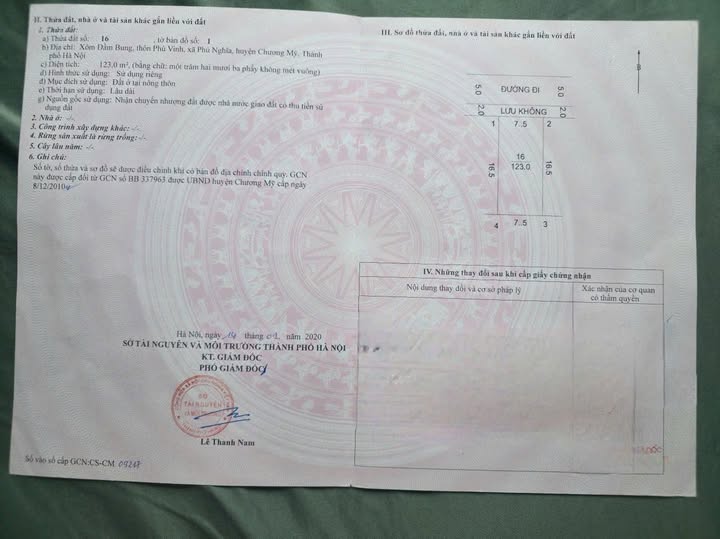 Đất vàng Chương Mỹ, 123m2, mặt tiền 7.5m, giá 19.5 triệu/m2, xe công vi vu