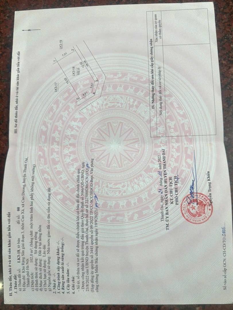 Cơ hội sở hữu ngay lô đất góc cực kỳ đắc địa với diện tích 102m2