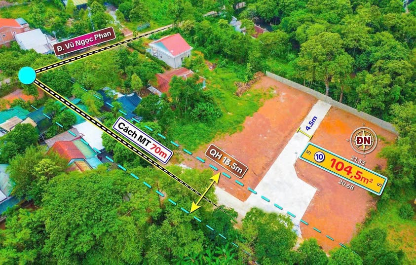 Bán đất kiệt 100m2, ngang 5.5m tại Vũ Ngọc Phan, Thủy Xuân, Huế