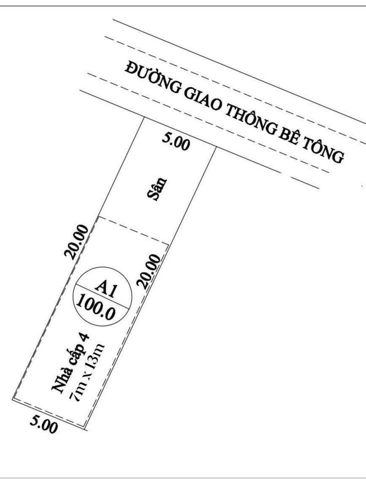 Nhà cấp 4 full xây dựng, 5mx20m, chỉ nhỉnh 1,2 tỷ tại Tạ Quang Bửu, Đồng Hới