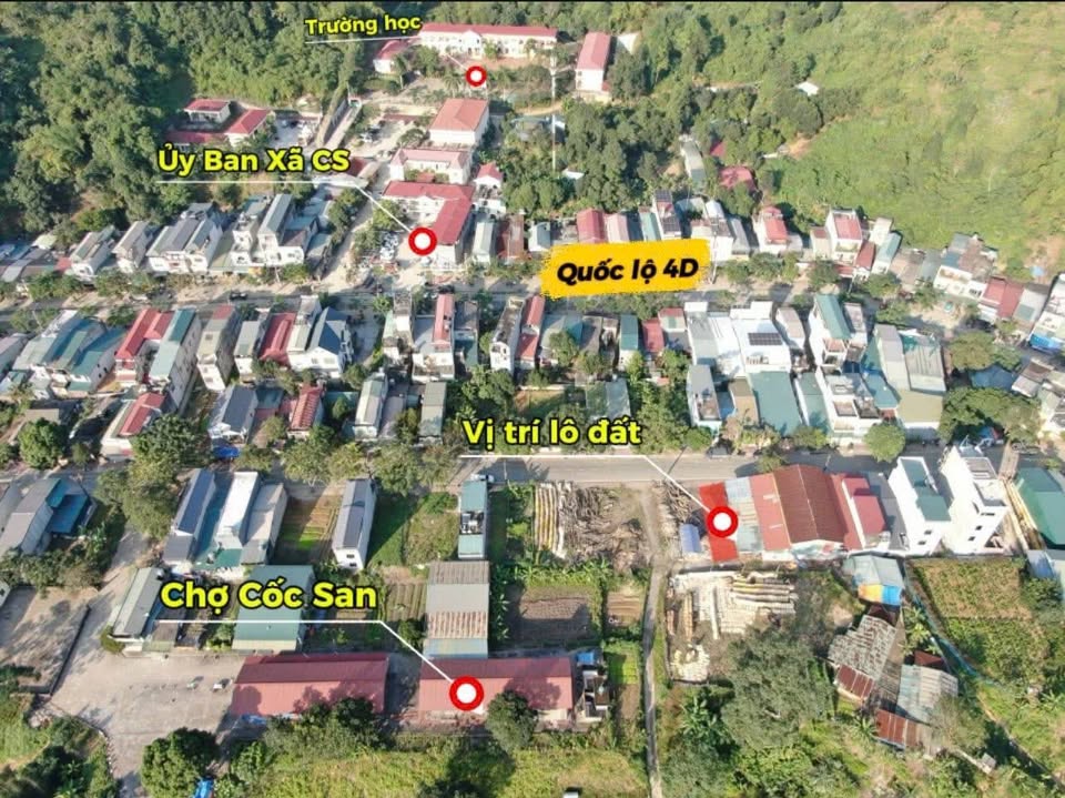 Bán đất tái định cư Cốc San, 100m² vuông vắn, sổ đỏ rõ ràng, giá tốt