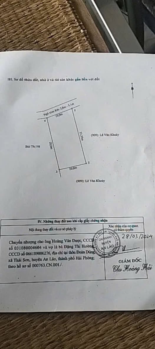 Đất vuông vắn Nguyệt, An Lão - Đầu tư sinh lời ngay