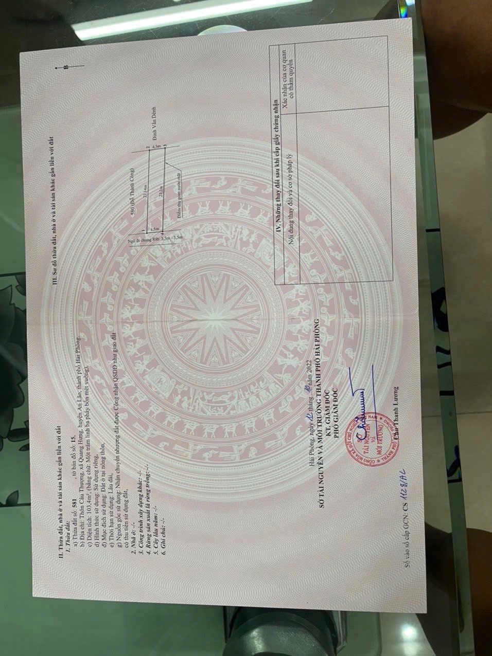 Bán nhanh 2 lô đất 103m2/lô, mặt tiền 4.5m, ô tô đỗ cửa, giá 6xx-7xx triệu/lô