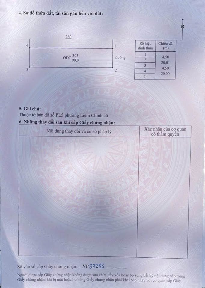 Bán lô đất đẹp 90m2 Tại Minh Khôi, Phủ Lý, Hà Nam