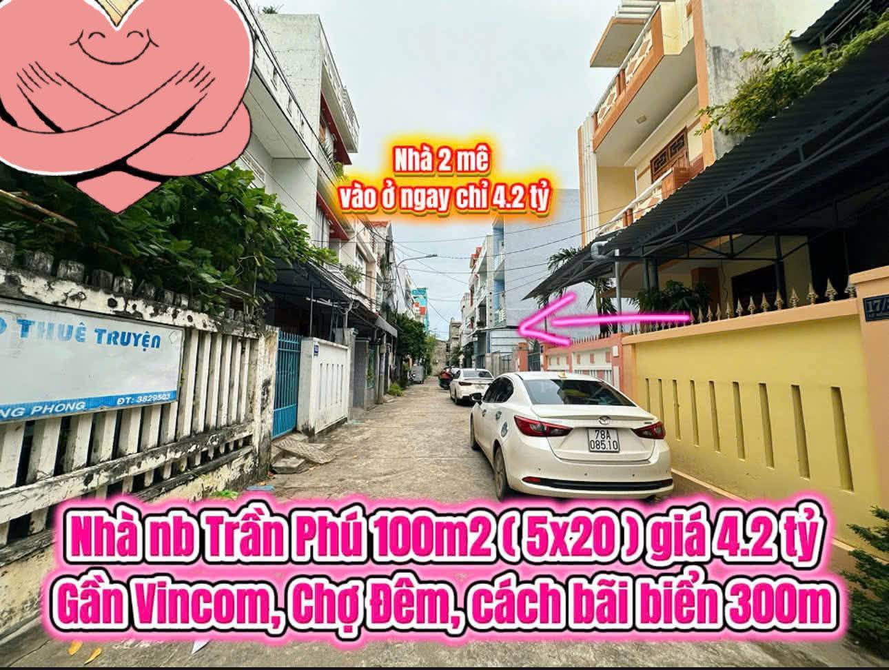 Bán nhà 2 mê 100m2 nội bộ Trần Phú, gần Vincom, cách biển 300m