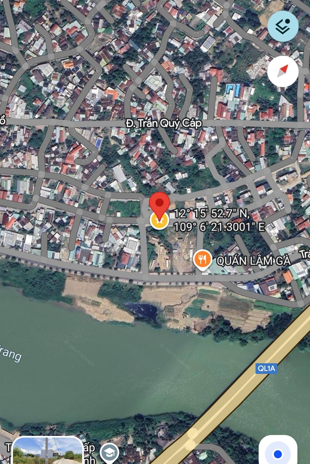 Đất thổ cư trung tâm Diên Khánh, gần bờ kè sông Cái