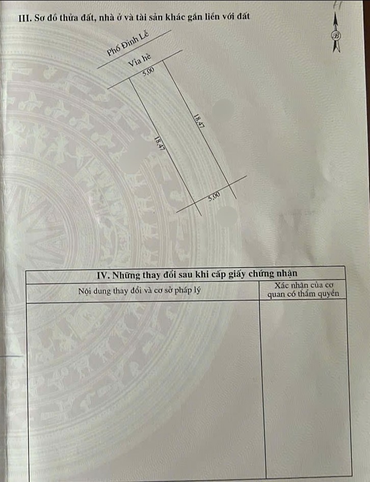 Bán lô đất vuông vắn tại Khu đô thị Phú Lộc 4, Phố Đinh Lễ, Tỉnh Lạng Sơn