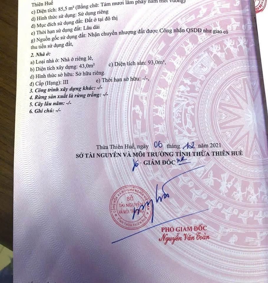 Nhà 2 tầng kiệt 106 Nguyễn Lộ Trạch, Huế - 85.5m2, 2.65 tỷ