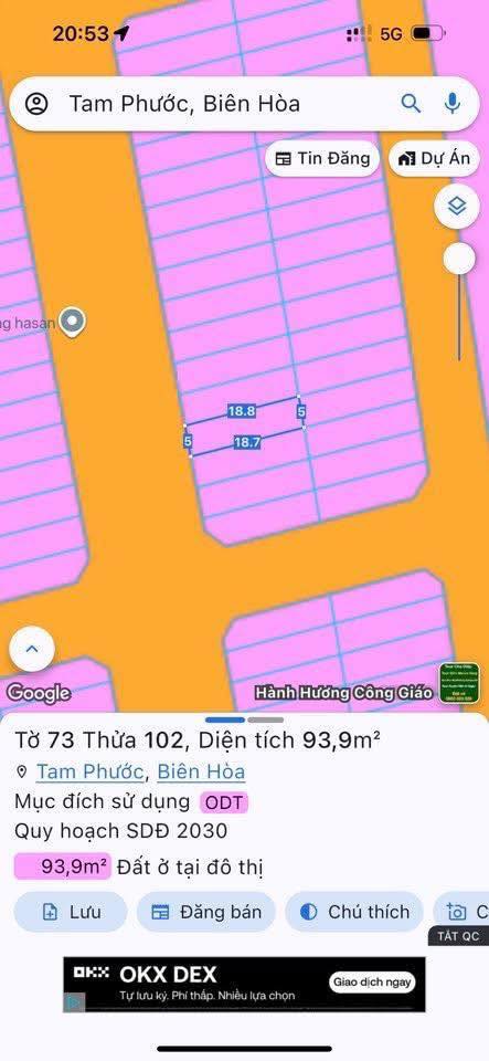 Chủ nhà đang "ngộp thở" muốn bán gấp lô đất siêu đẹp tại Tam Phước 1, chỉ cách ngã 3 Thái Lan vài bước chân