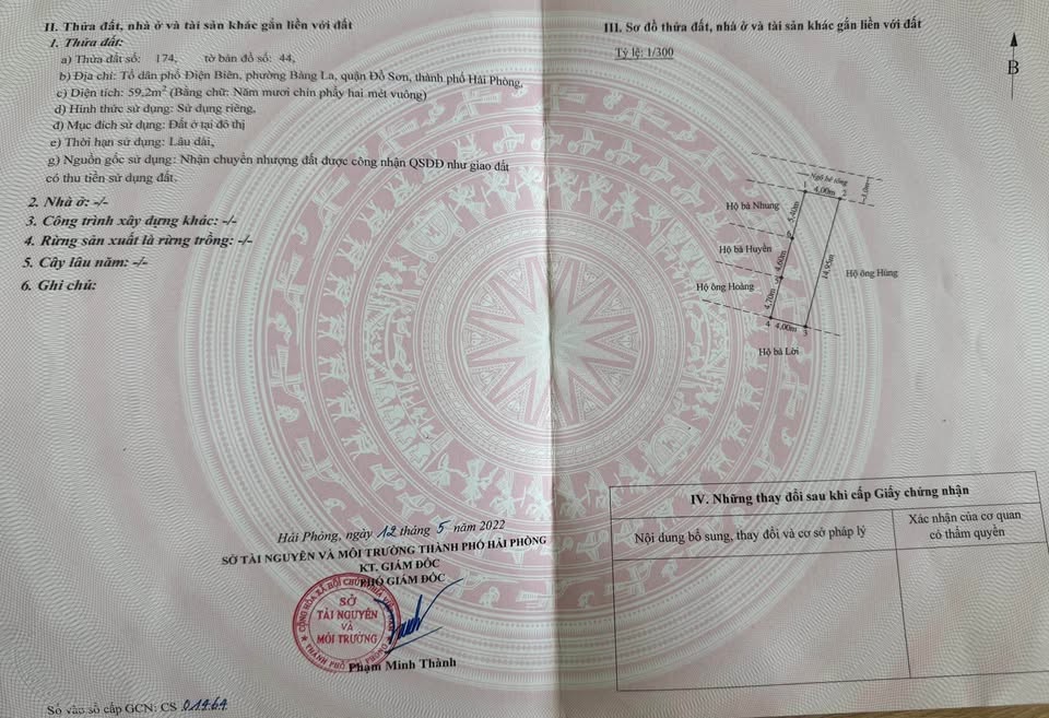 Bán đất đẹp gần chợ Bàng La, Đồ Sơn, Hải Phòng - Sổ đỏ chính chủ