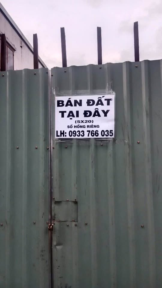 Bán nhanh đất nền 100m2 tại Đức Hòa, Long An, sổ hồng riêng, đường nhựa 5m