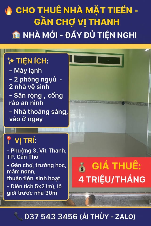 Siêu phẩm nhà mặt tiền Phường 3, Vị Thanh, Cần Thơ đang chờ bạn