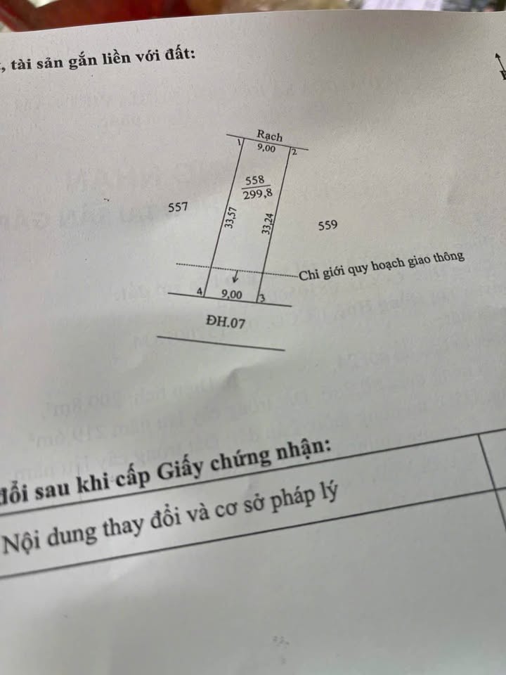 Mặt tiền Đê Long Định, Bình Đại 300m2 đất thổ cư, xe tải vi vu