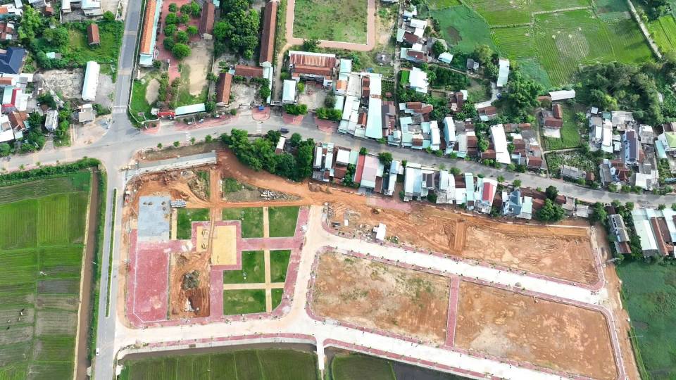 Bán đất trung tâm xã Nhơn Khánh cũ, diện tích 105m², ngang 5m, full thổ cư, lộ giới đường 14m