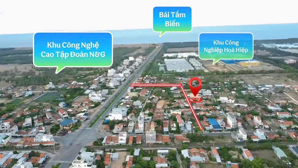 Bán mảnh đất vàng gần biển, khu công nghệ cao, sổ đỏ full thổ cư, giá tốt