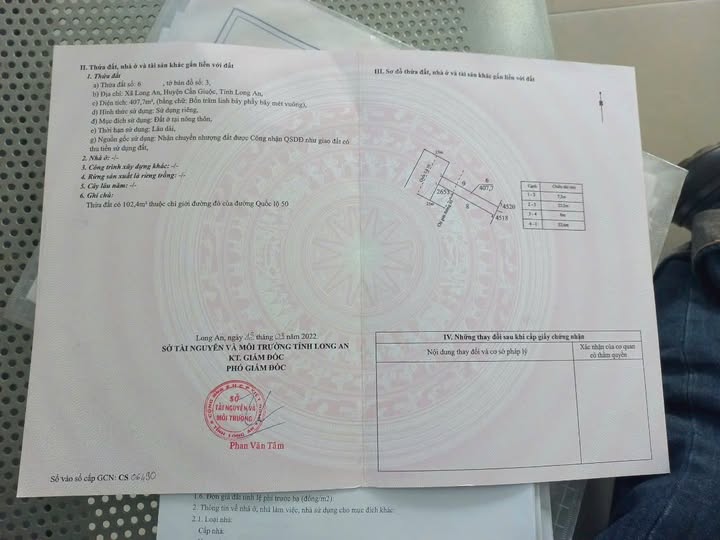 Bán nhà kho mặt tiền Quốc lộ 50, Long An - 407.7m2, nở hậu