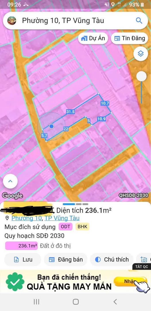 Đất nở hậu gần chợ Rạch Dừa, khu công nghiệp Đông Xuyên, giá siêu yêu