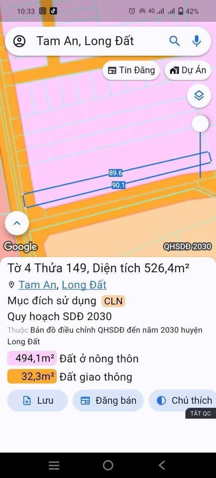 Bán đất vườn xinh xắn tại Long Điền - Cơ hội đầu tư sinh lời