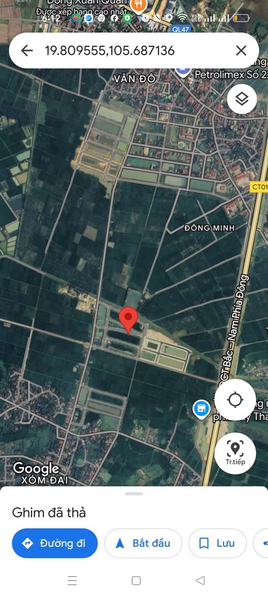 Bán đất 120m2 hướng Bắc, mặt tiền 6m tại Đông Hòa, Thanh Hóa