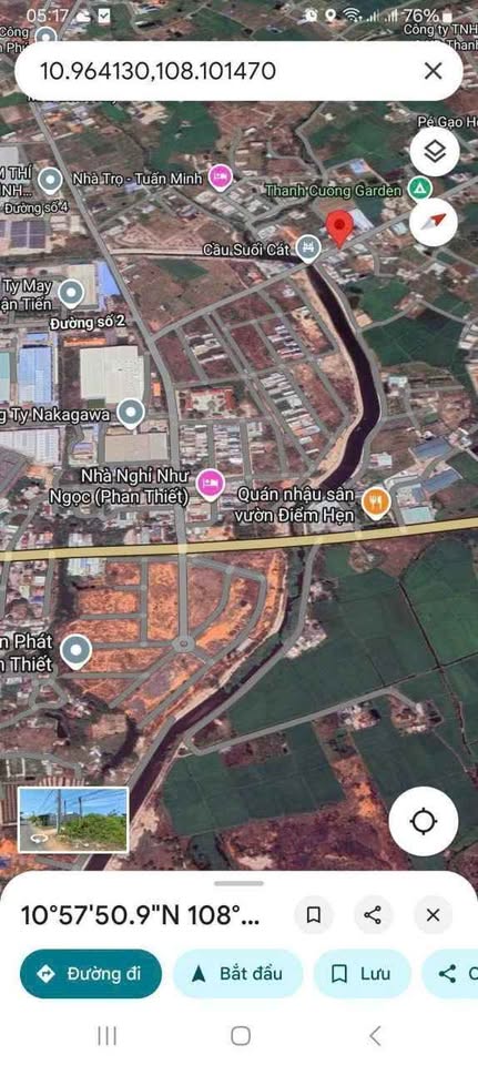 Bán đất thổ cư và nhà mặt tiền khu công nghiệp Phan Thiết, Bình Thuận, 325m²