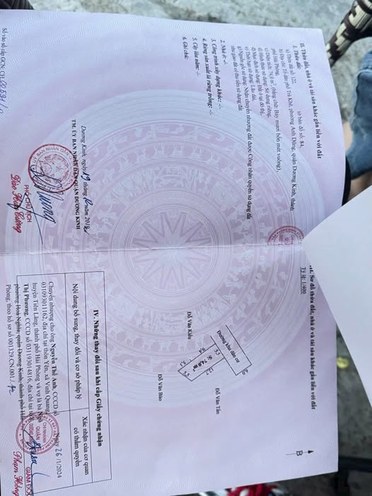 Chính chủ cần bán gấp lô đất siêu đẹp mặt đường Trà Khê, Hưng Đạo, Kiến Thụy, Hải Phòng