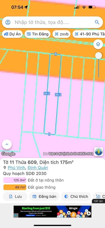 Đất vàng Phú Vinh 5x35m, sổ riêng, giá hời 700 triệu