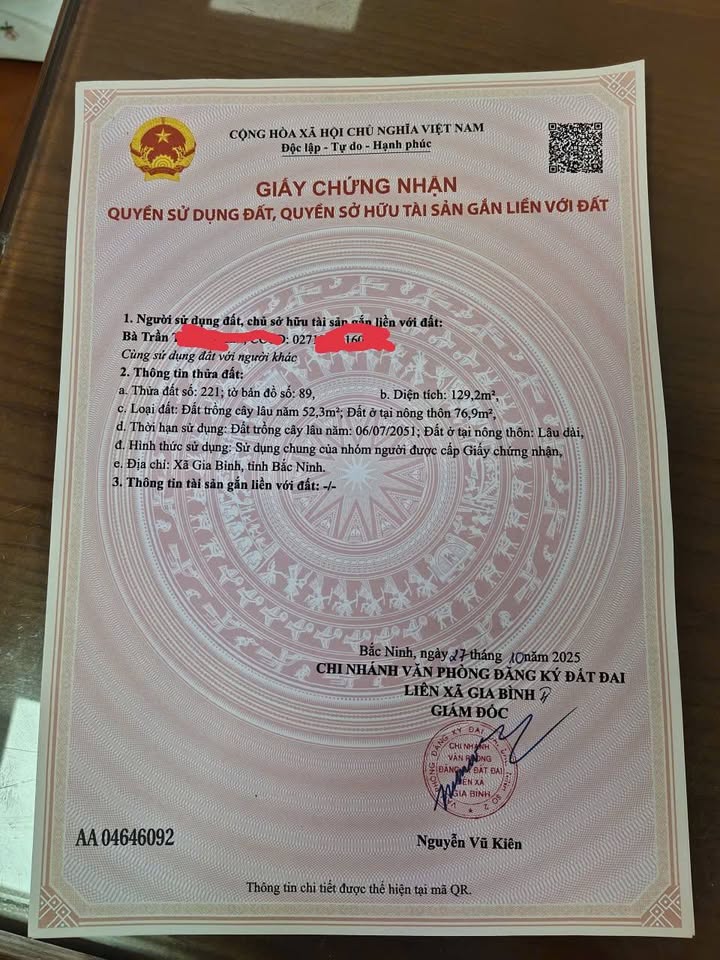 Siêu phẩm đất nền 129m2 đang làm mưa làm gió tại thôn Đông Bình, huyện Gia Bình