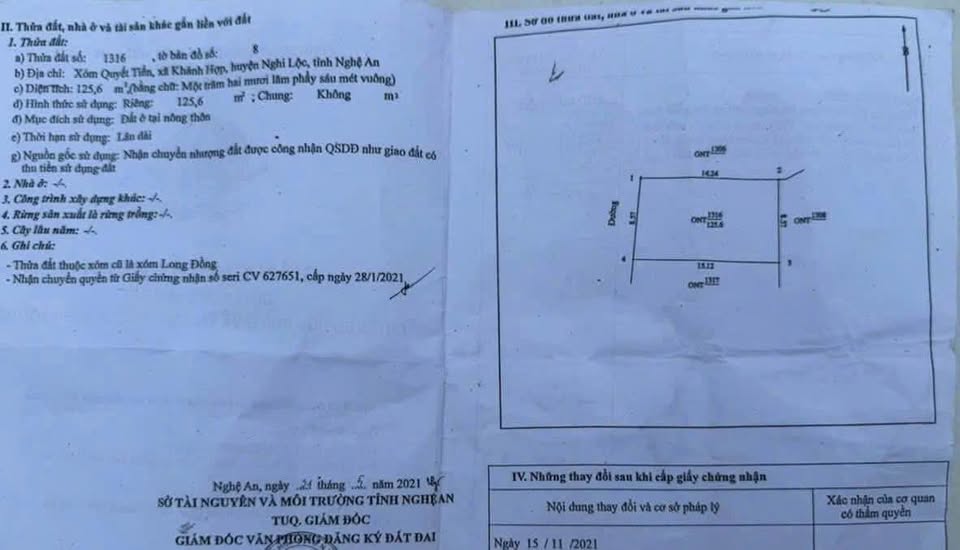 Nhà 126m2 Nghi Khánh, 3 phòng ngủ, 8.6m mặt tiền cực đẹp, giá 1.85 tỷ