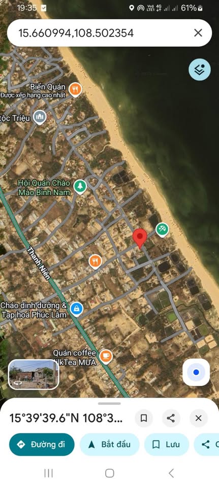 Bán đất biển Bình Nam siêu đẹp hơn 2000m2, sát biển, 2 mặt tiền