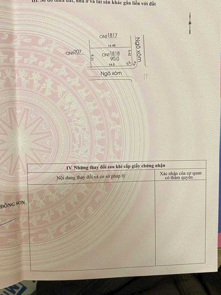 Đất thổ cư xịn sò tại Đông Thịnh, diện tích 90m², giá chỉ 800 triệu