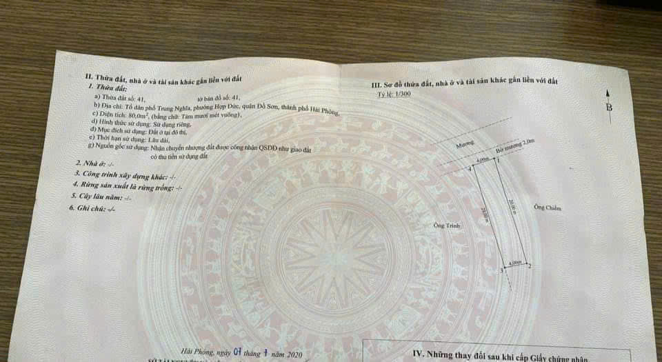 Bán đất mặt đường Trung Nghĩa, Đồ Sơn, 80m2, 2.32 tỷ, kinh doanh mọi mặt hàng