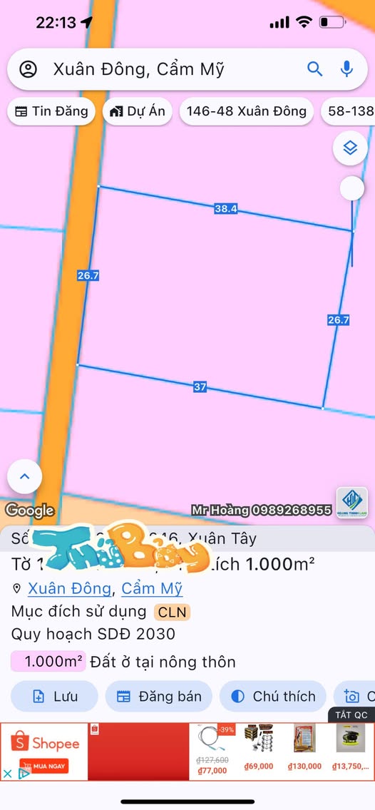 Siêu phẩm đất nền Xuân Tây, Cẩm Mỹ, Đồng Nai đã sẵn sàng chào đón chủ nhân mới