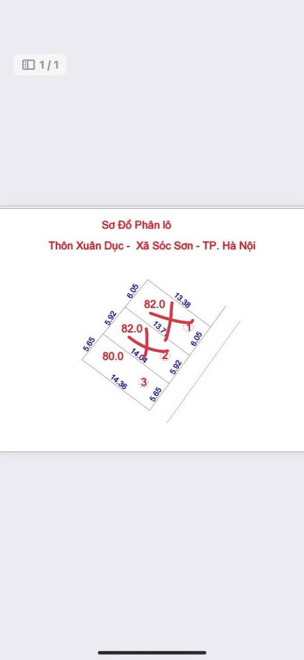 Đất Sóc Sơn 80m² Xuân Dục - Ngay trường đua ngựa, ô tô đỗ cửa, sổ đỏ sang tên vèo vèo