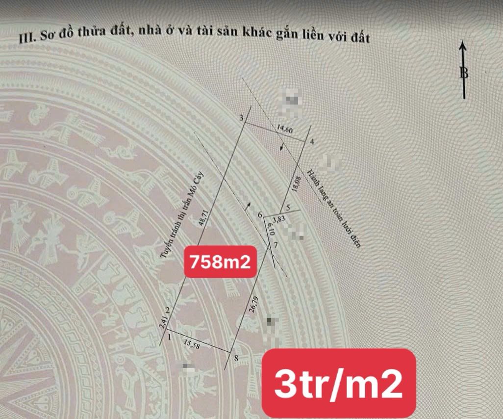 Đất xịn mặt tiền Quốc Lộ 60, Hòa Lộc, Bến Tre, giá iu thương