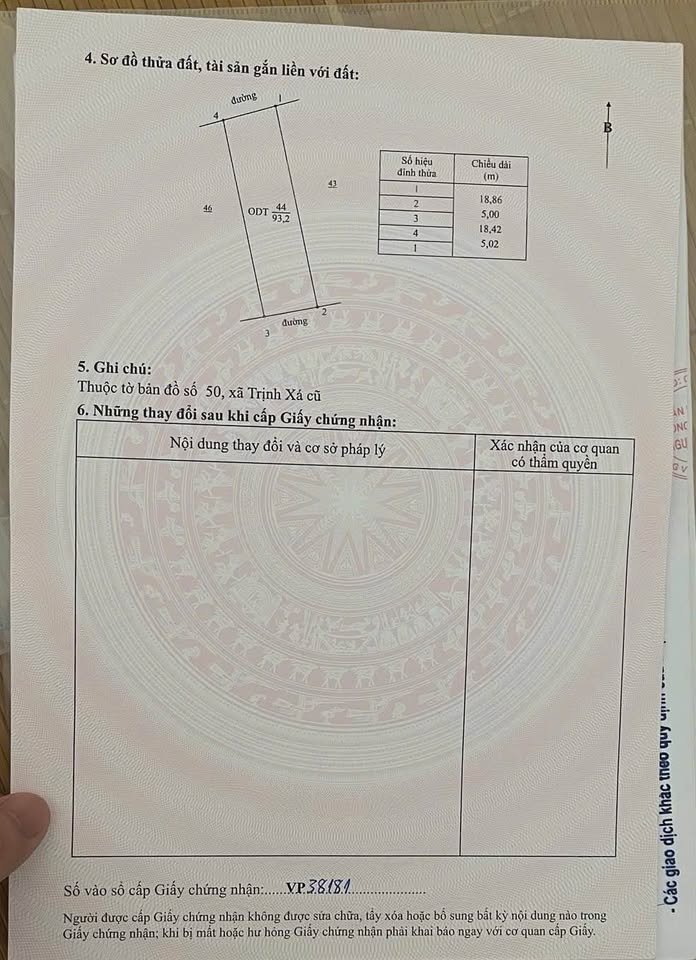 Bán đất vàng Hà Nam, sổ sẵn, gần sân bay, giá 1,53 tỷ