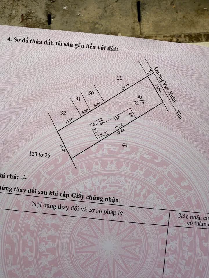 Đất Vạn Xuân Kim Long 793m² mặt tiền 15m vuông vắn, giá thương lượng!