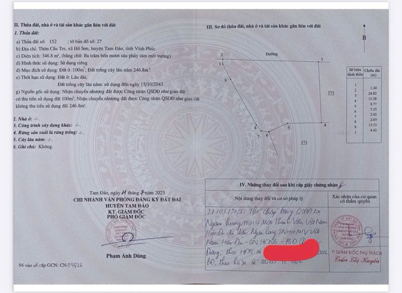 Nhà 3 tầng Cầu Tre, Hồ Sơn, diện tích khủng 346,8m2, giá chỉ 3 tỷ